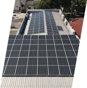Instalação comercial de energia solar