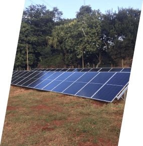 Usina solar em fazenda