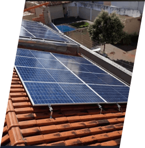 Instalação residencial de energia solar